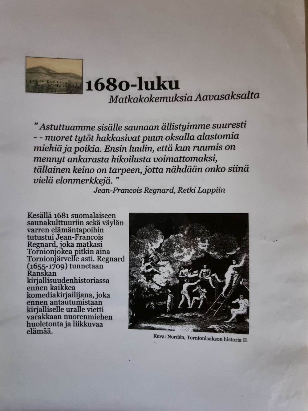 Kuva matkakokemuksia Aavasaksalta -kirjan sivusta